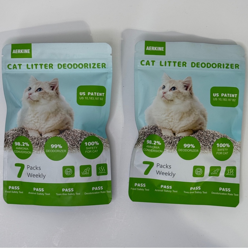 2 Aerkine Cat Litter Deodorizer